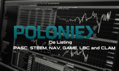 Poloniex-Delist-PASC-STEEM-NAV-GAME-LBC-CLAM